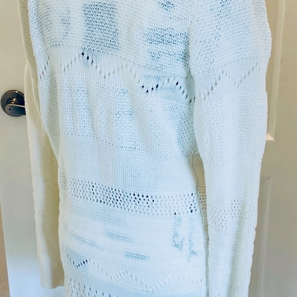 Torrid Draped Front Cardigan, 1XL, Cream - Picture 5 of 11